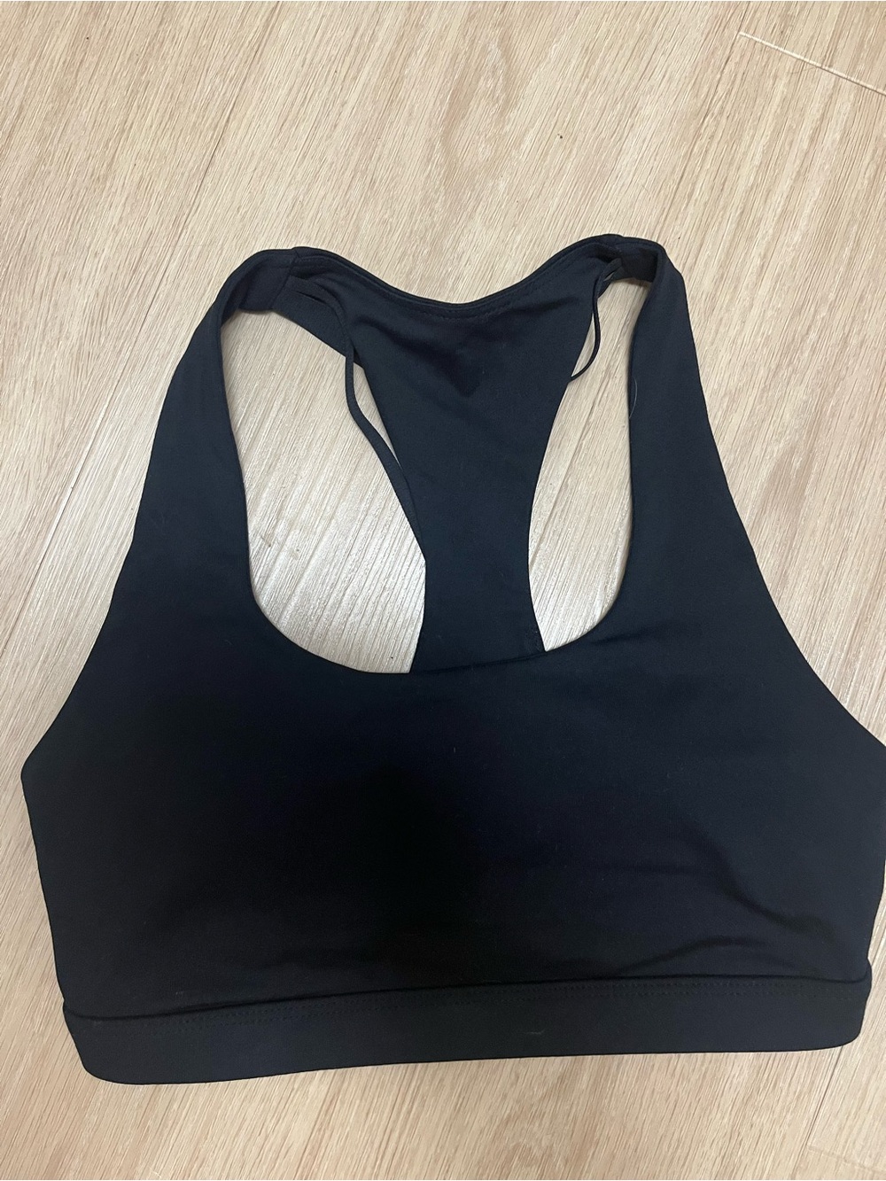Fabletics Black Racerback Sports Bra